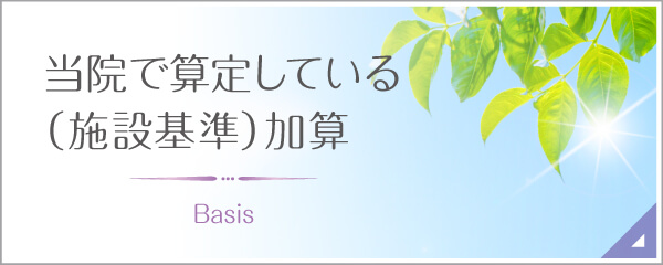 当院で算定している(施設基準)加算|詳しくはこちら